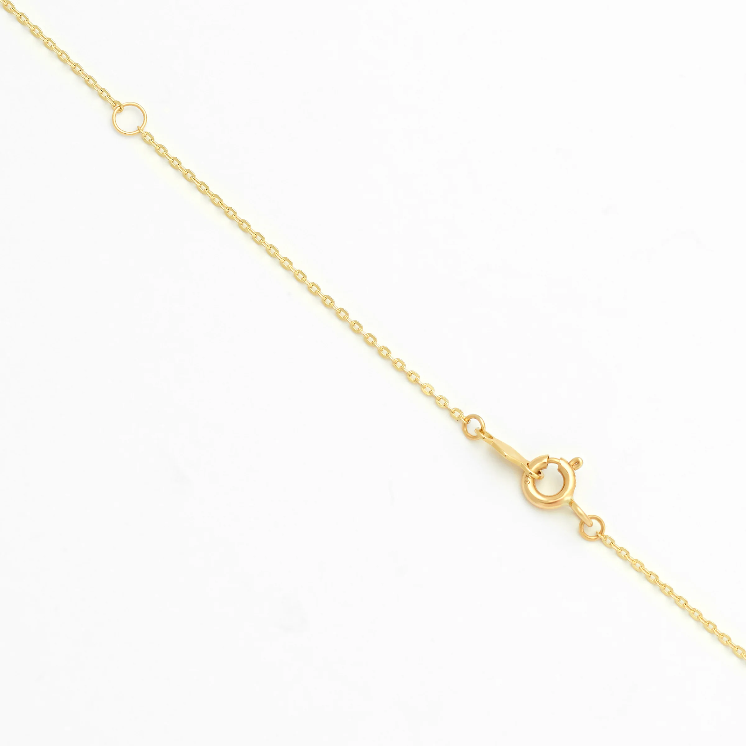 9ct Yellow Gold Engravable Bar Necklace - Image 2