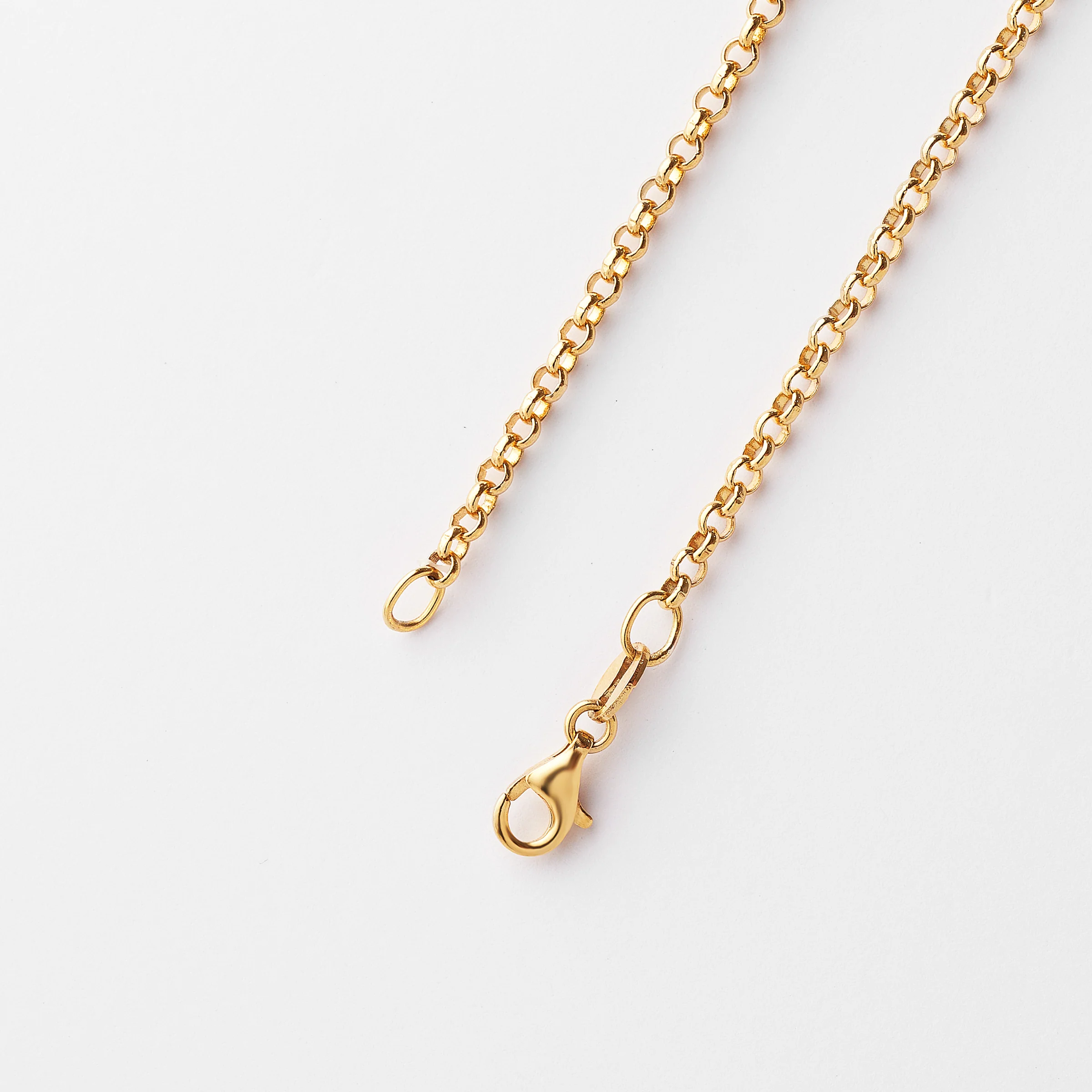 9K Yellow Gold Round Belcher Chain - Image 2