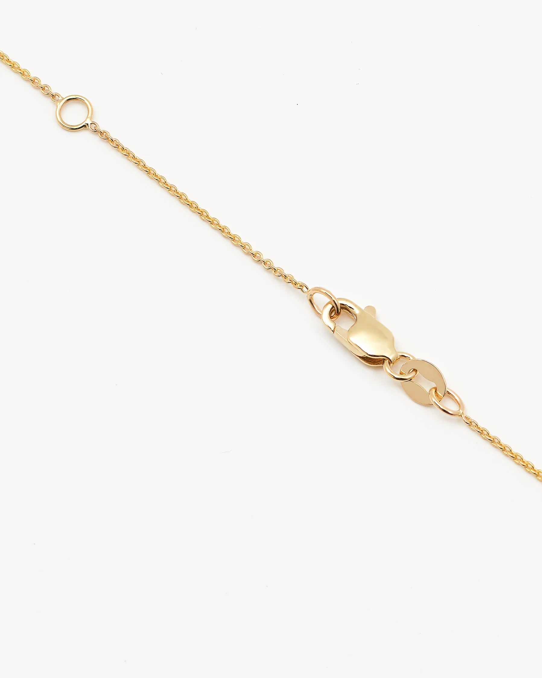 9K Yellow Gold Round Brilliant Lab Diamond Solitaire Slider Pendant 0.50ct - Image 2