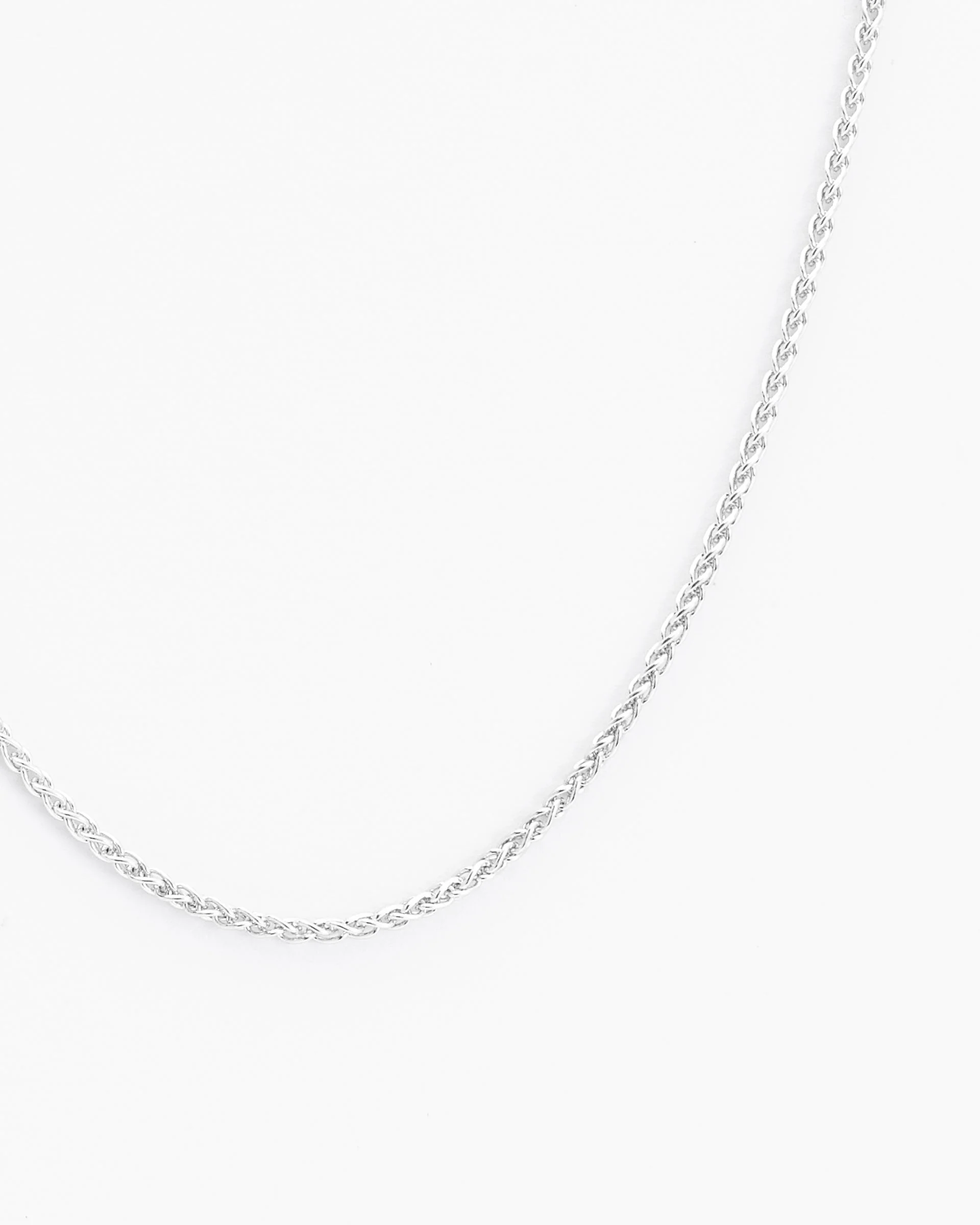 Sterling Silver 45cm Wheat Chain - Image 7