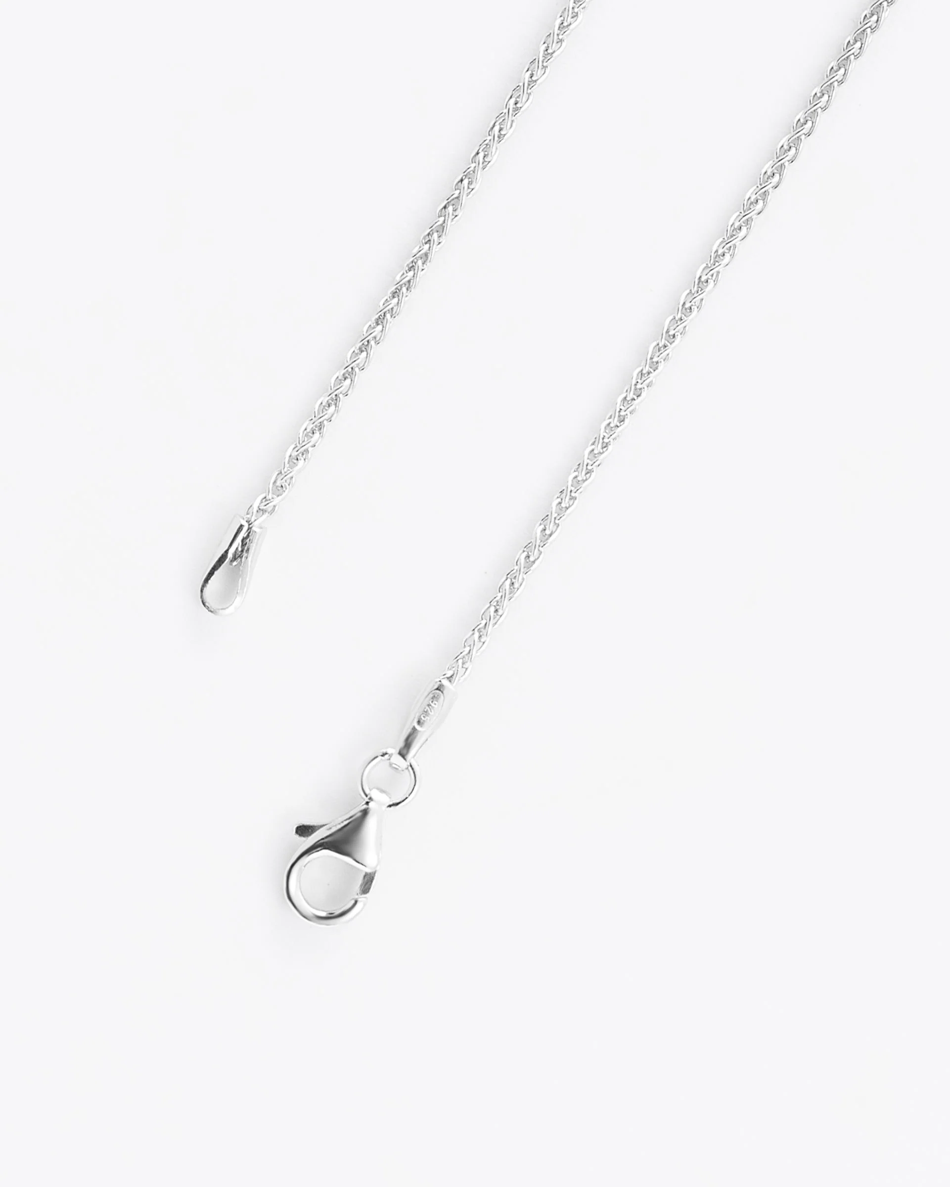 Sterling Silver 45cm Wheat Chain - Image 8